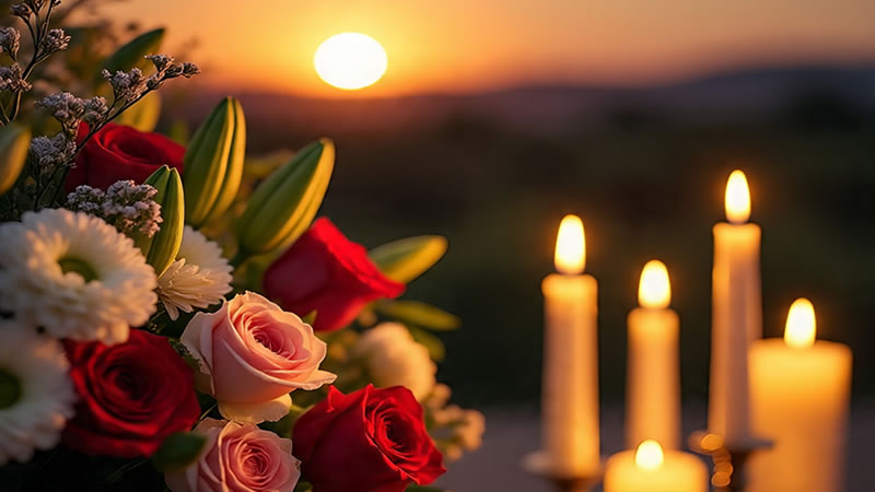 Yes or no tarot spread with pink candles