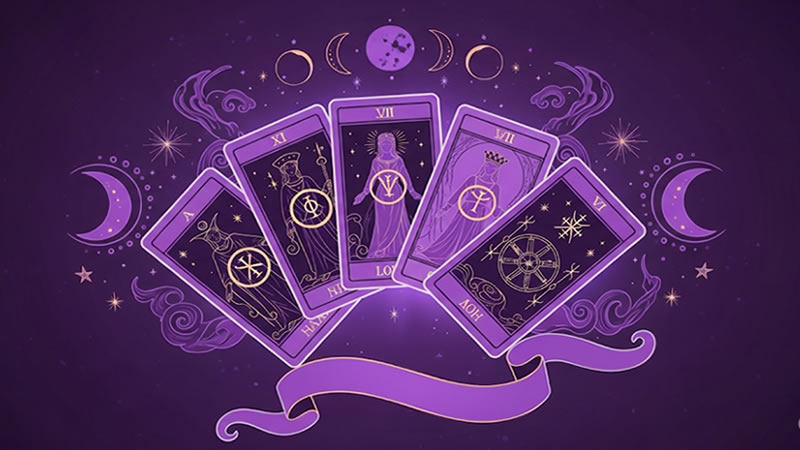 Vintage Tarot de Marseille cards with intricate designs and symbolism